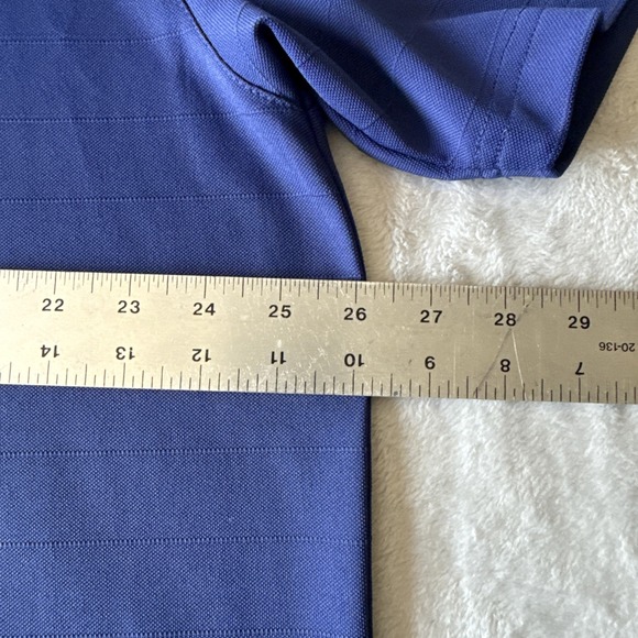 Golf America Polo Shirt Adult XXL Navy Blue Solid Short Sleeve Mens - Picture 9 of 10